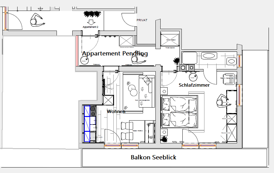 Ticklhof | Apartment Pendling | Grundriss